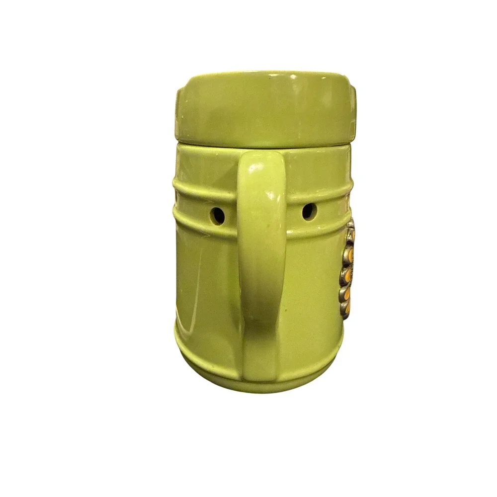 Scentsy Watering Can Wax Warmer OS Green Sunflower Electric Ceramic Decor